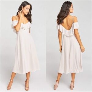 SHOW ME YOUR MUMU Camila Dress In Show Me The Ring Crisp